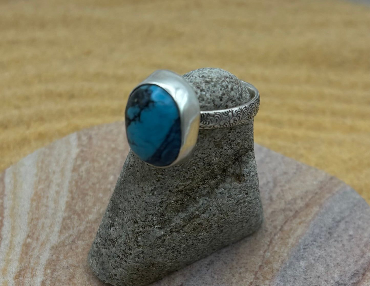 Root and River Howlite Ring