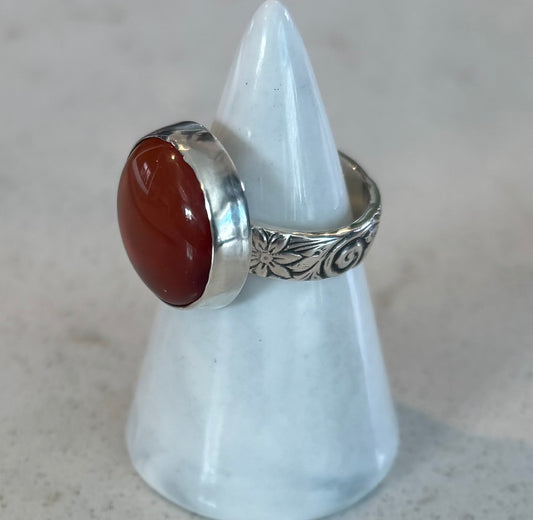 Saffron. Soul Carnelian Ring