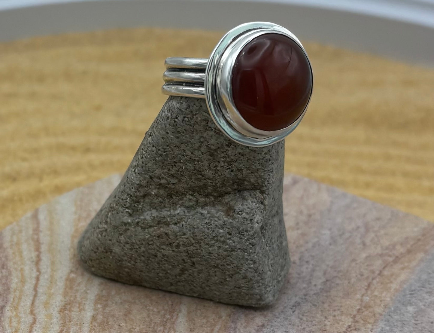 Fiery Grace Carnelian Ring