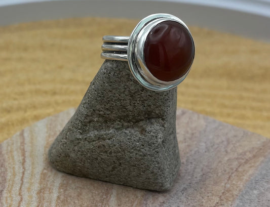Fiery Grace Carnelian Ring