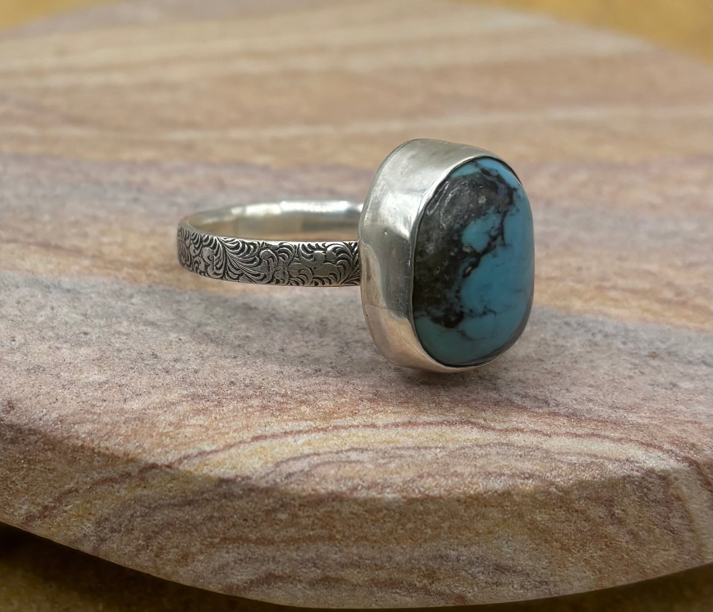 Root and River Howlite Ring