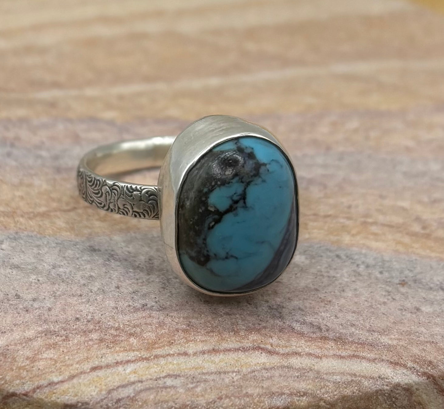 Root and River Howlite Ring