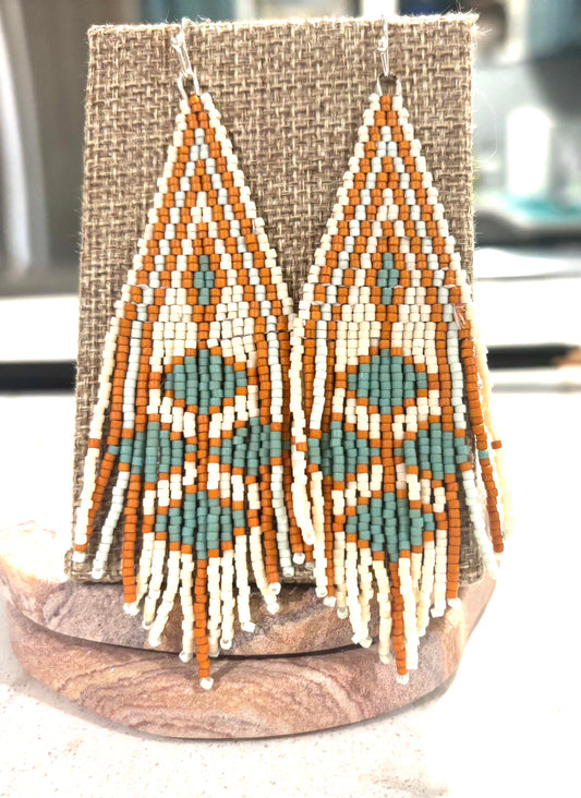 Prairie Bloom Fringe Earrings