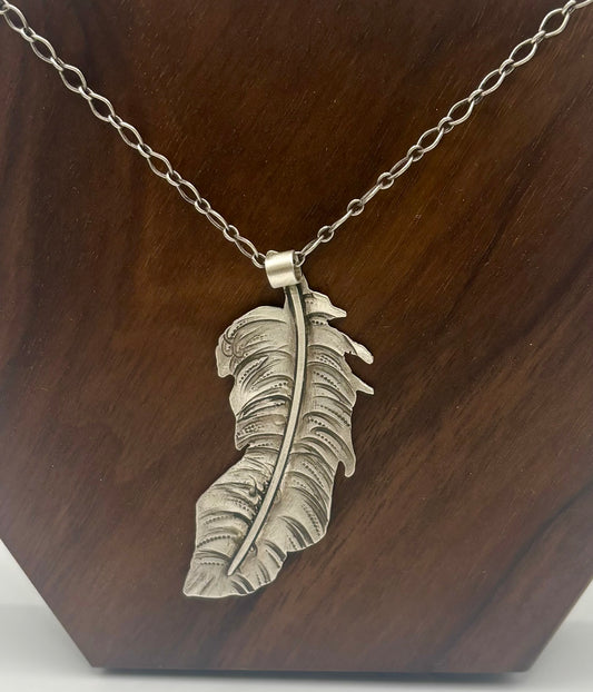 Desert Plume Feather Necklace